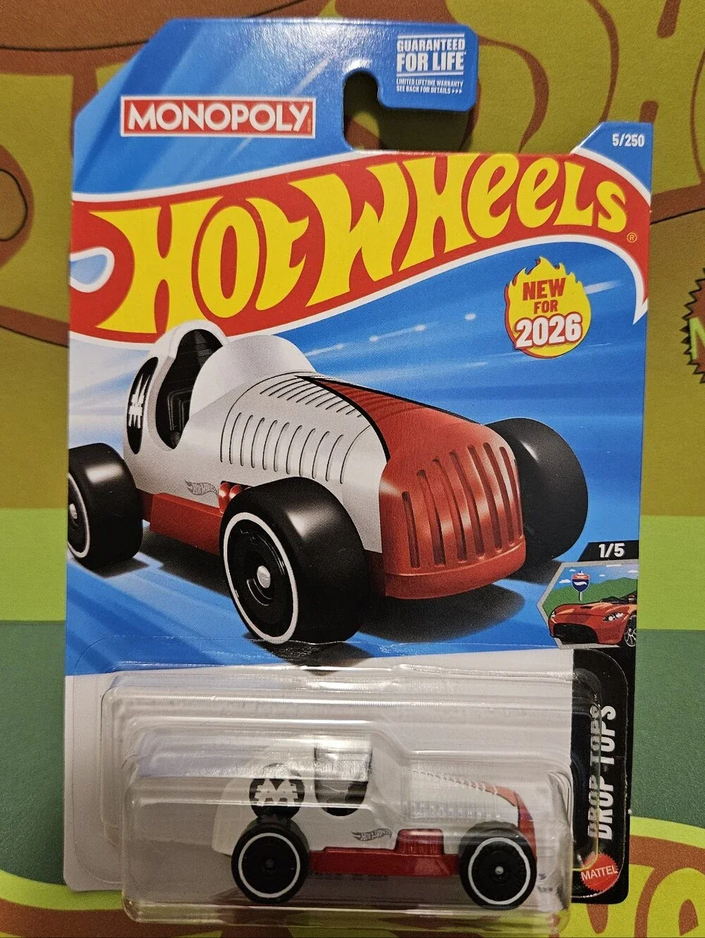 HotWheels Pass 'N Go White & Red Monopoly Edition